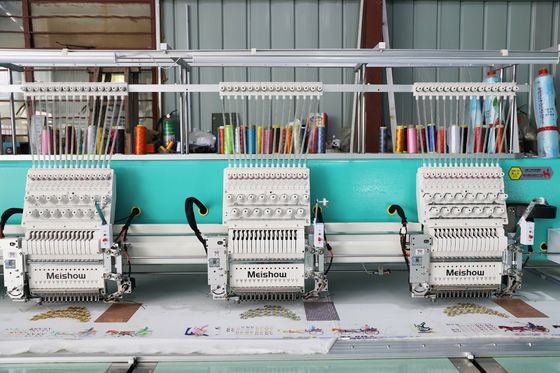 고속 1200RPM 싱글 세킨 embroidery 기계 알루미늄 프레임과 함께 10 헤드