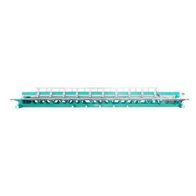 컴퓨터화 된 평면 embroidery 기계 상업용 9 바늘 embroidery 기계 10 머리 1200RPM
